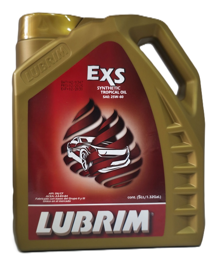 EXS SYNTHETIC TROPICAL OIL SAE: 25W-60